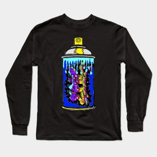 Graffiti Spray Can Art Spray paint by LowEndGraphics Long Sleeve T-Shirt